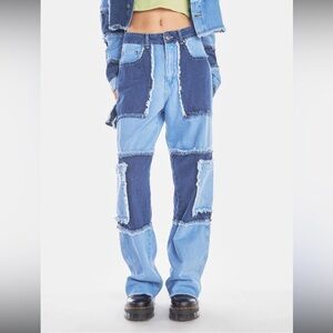 The Ragged Priest Rabble Patchwork Denim Jeans‎